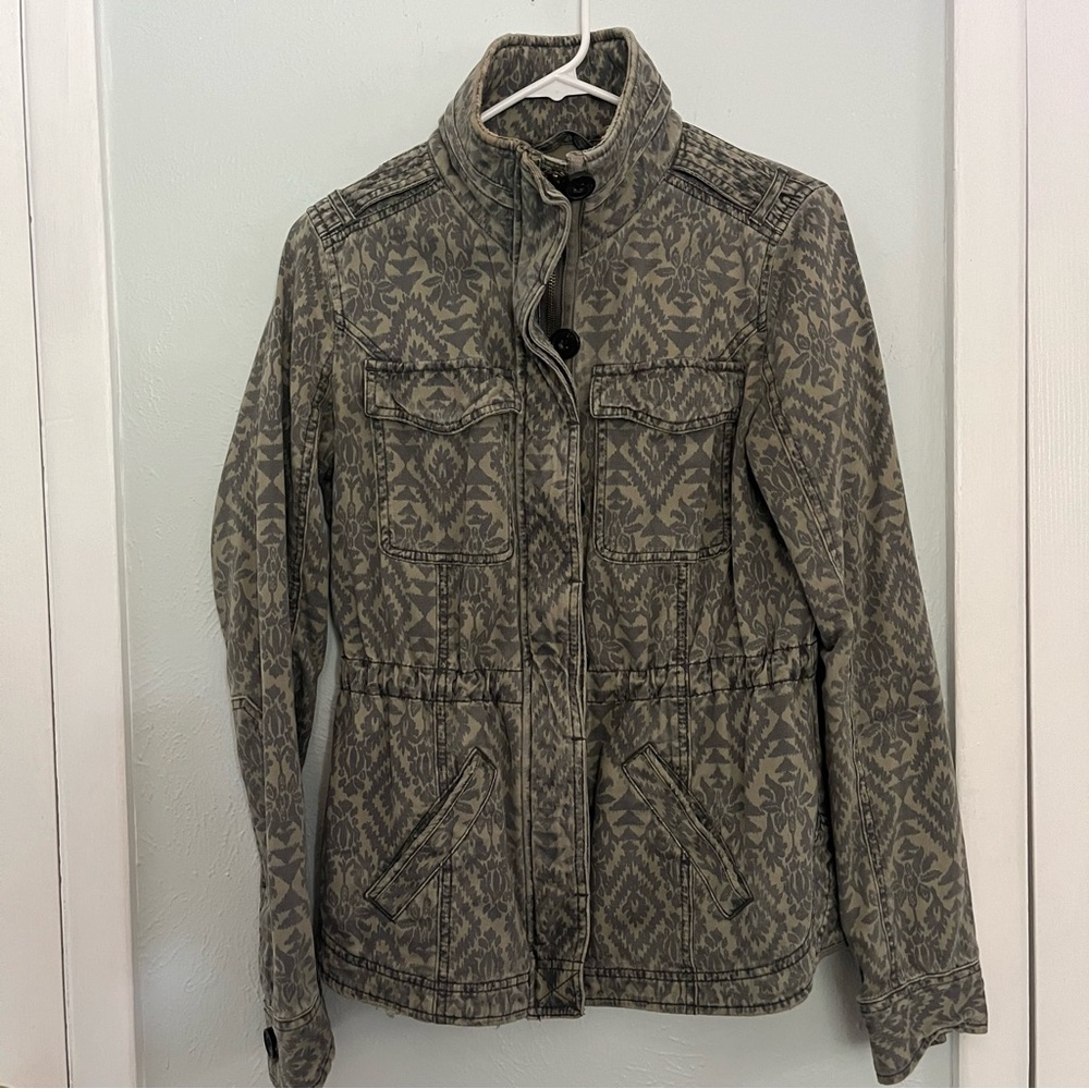 Abercrombie tribal print field jacket